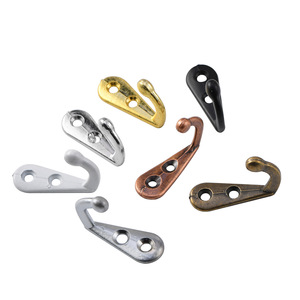 Antique Style Small Wall Hook Alloy Cast Iron Rectangle Single Hook For Clothing Wall <b>Mounted</b> Type Durable - Product Image 5