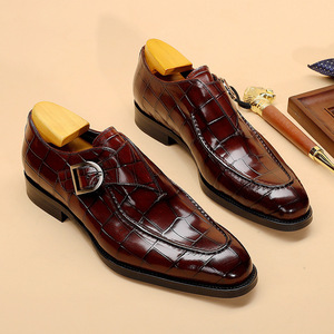 Zapatos de hombre de alta calidad, nuevos estilos, zapatos de correa de monje de alta calidad, mocasín para hombre, zapatos elegantes, zapatos de boda de cuero genuino para hombre - Product Image 6