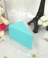 Boîte à bonbons triangulaire en carton blanc, style européen, petite boîte à gâteau pour mariage ou anniversaire, boîte nue
