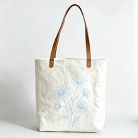 Sac fourre-tout Tyvek grande capacité, durable et réutilisable, léger, personnalisable avec impression publicitaire pour la plage et les pique-niques