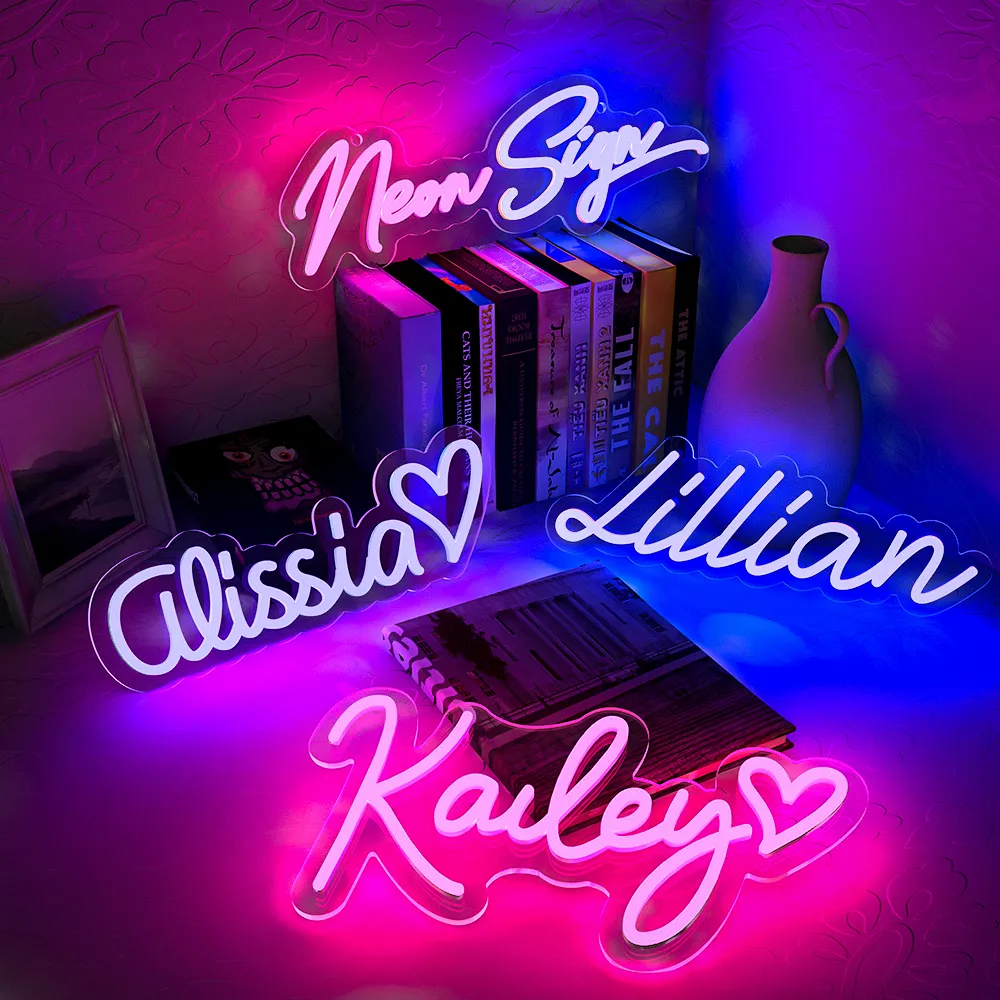 Fabriek Levering Naam Neon Teken Led Neon Licht Custom Neon Teken Voor Thuis Bruiloft Decor