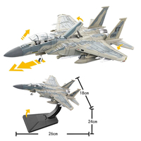 Modèle d'avion de chasse multi-roles F-15 à l'échelle 1:72 en plastique moulé sous pression, jouet éducatif, avion de chasse militaire