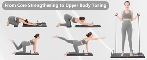 Planche de Pilates abdominale multifonctionnelle pliable CZFIT, accessoire de gym polyvalent pour l'entraînement sur le ventre, haute qualité, best-seller - Product Image 2