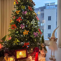 Sapin de Noël Artificiel Multi-tailles Pointu en PVC + Matériau Ignifuge pour Hôtels, Centres Commerciaux et Décoration de Vitrines