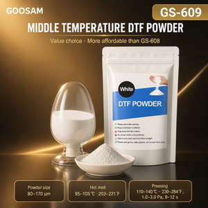 ผงกาวร้อนละลาย TPU ใส ขนาด 80 ไมครอน อุณหภูมิต่ำ สำหรับงานพิมพ์ DTF บนผ้าหนังและเสื้อยืด - Product Image 1