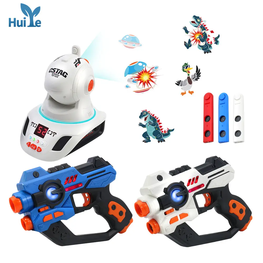 Huiye Bo gioco di tiro a infrarossi induttivo Blaster elettronico interattivo battaglia Laser a infrarossi pistola giocattolo per bambini all'aperto pistola giocattoli