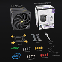 LOVINGCOOL 260W TDP Dual Tower CPU Air Cooler 120mm PWM 4Pin Matte Texture Top Ready Ship in Stock OEM Intel AMD Desktop PC Case