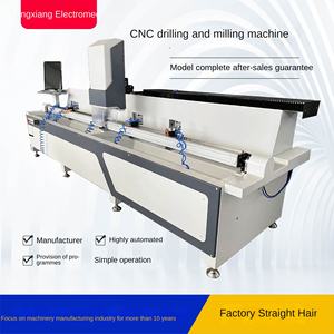 <span class=keywords><strong>Machine</strong></span> de perçage et de fraisage CNC à double tête pour le traitement des profilés en <span class=keywords><strong>aluminium</strong></span>, fabrication de fenêtres et de portes - Product Image 5