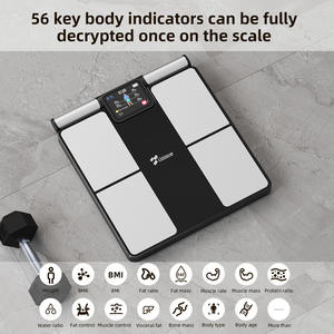 เครื่องชั่งน้ำหนักอัจฉริยะวัดไขมันในร่างกาย ขนาด 300 มม. x 330 มม. เชื่อมต่อแอปผ่านบลูทูธ ระบบสัมผัสอัจฉริยะ ฟังก์ชั่นหลากหลาย สำหรับการออกกำลังกาย - Product Image 5