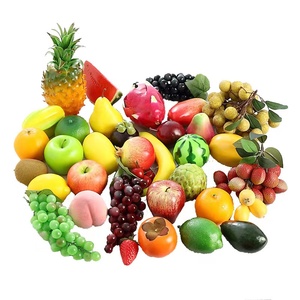 Frutta artificiale decorazione casa finto ananas uva fragole pera olio frutta arancia limone cera mela anguria Banana - Product Image 1