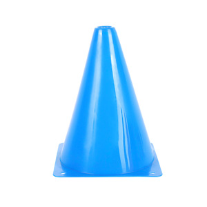 Qiqiang 23cm PE PVC <strong>Cones</strong> 9 Inches Multiple Colors Square Bottom Football Obstacle with Custom Logo Bucket - Product Image 5