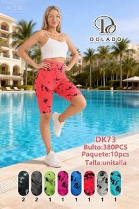 Top Corto para Mujer, Spandex, Poliéster, Sin Mangas, Sin Tirantes, Transpirable, Deportivo, Estampado, Talla Adulto DK73 - Product Image 3