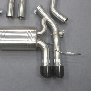 3" Stainless Steel Dual Exhaust Mid Pipes Full Exhaust System Catback Valved Muffler for BMW M2 G87 S58 3.0T With Front Pipe - Product Image 6