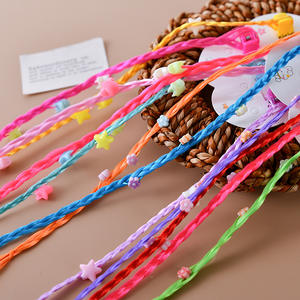 Presilha de Cabelo Colorida para Crianças com Extensões Trançadas Estilo Hip Hop 30CM Acessórios Divertidos para Festas e Uso Diário - Product Image 4