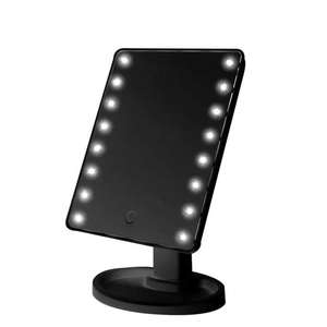 USB Touch Screen 22LED Portable Vanity Cosmetic <b>Mirror</b> Rechargeable <b>Travel</b> Vanity <b>Mirror</b> Rotates 360 Degrees Desktop <b>Mirror</b> - Product Image 5
