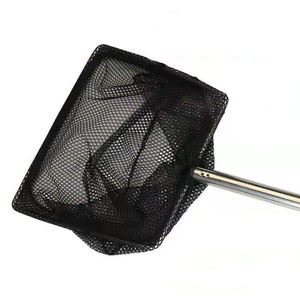 <span class=keywords><strong>Aquarium</strong></span> Fish Tank Filet de pêche carré télescopique en acier inoxydable Filet de pêche à trois sections - Product Image 1