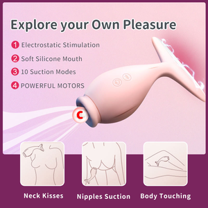 Weibliche Saugen Mastur bator Orgasmus Artefakt Erwachsene Produkt Paar Sexuelles Bett Teasing Hals Küsse Brustwarzen Saug körper Berühren - Product Image 5