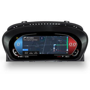 Tableau de bord LCD 12,3 pouces, compteur automatique, navigation sans fil CP Map pour <span class=keywords><strong>BMW</strong></span> <span class=keywords><strong>E60</strong></span>/E61/E63/E64 2003-2009 pour système CIC <span class=keywords><strong>CCC</strong></span>, prise en charge HUD - Product Image 1