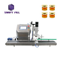 Machine de vissage de bouchons semi-automatique à griffes, contrôle par écran tactile, en acier inoxydable 304, pour bouteilles multiples en plastique/verre