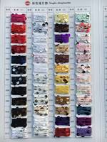 3MM+6MM Wool Fancy Yarn for Hand Knitting and Crochet Space Dyed Colorful Sequins Blend Yarn