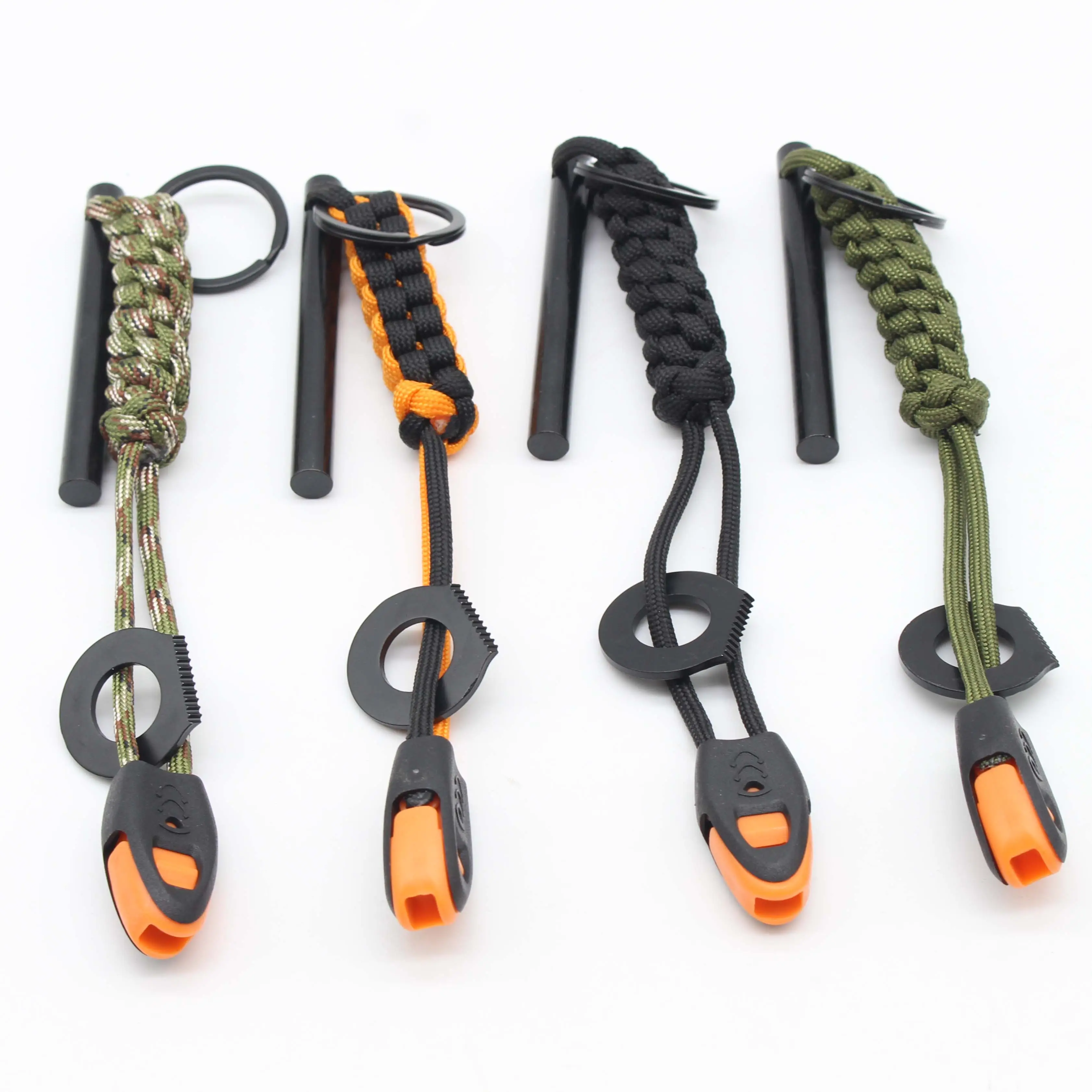 Outdoor & Survival Gears Rod Fire Starter Fire Steel With Black Striker Outdoor Flint