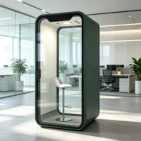 Cabine insonorisée haut de gamme à haute densité avec panneaux acoustiques épaissis pour l'intimité au bureau et un travail concentré