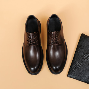 Nouvelle collection printemps, chaussures en cuir pour hommes, cuir véritable, chaussures de ville et décontractées, chaussures Derby formelles, chaussures de travail et de déplacement - Product Image 6