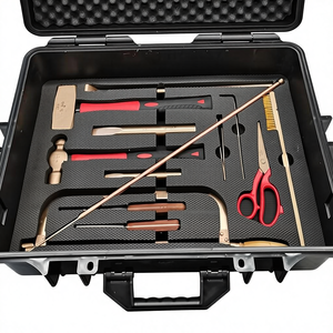 مجموعة أدوات خاصة من الألومنيوم البرونزي غير القابل للشرر، تعمل يدويًا مع حقيبة صلبة ودعم للتصنيع حسب الطلب - Product Image 5