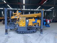 Machine de forage de puits d'eau pneumatique haute performance et durable, profondeur 200m, avec moteur diesel et générateur de pompe pour haute vitesse