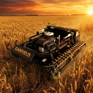 Tondeuse à gazon autotractée de type chariot, moteur Loncin 764CC, 60 pouces °   Chariot tout-<span class=keywords><strong>terrain</strong></span> de type crawler pour vergers, capacité de franchissement de <span class=keywords><strong>pente</strong></span> de 680 m - Product Image 3