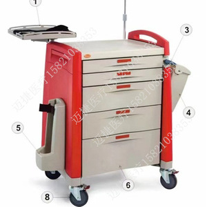 Mobile Treatment Cart MJSH8866 860mm Central Lock Multi Function Hospital <b>Trolley</b> - Product Image 2