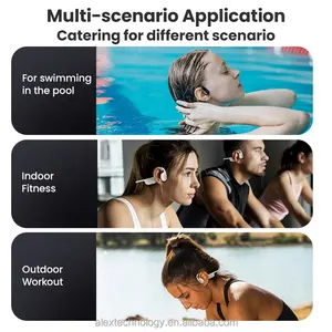 ALOVA New Product IP68 Swimming Headphones Wireless Bluetooth Earphone Bone Conduction Headset For Sport