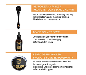Nouveau design barbe croissance rouleau kit barbe kit barbe kit de <span class=keywords><strong>toilettage</strong></span> - Product Image 2