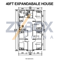 Casa contenedor expandible estándar AU de ZYBOX, proveedor de la lista Fortune 500, casa prefabricada modular para Australia, unidad de vivienda pequeña tipo Granny Flat.