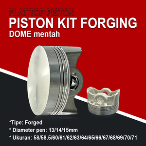 Кованые поршни для мотоциклетных двигателей: 53,5, 54, 55, 55,25, 58, 59, 60 мм, Pen13, гоночные, 65 мм - Product Image 4