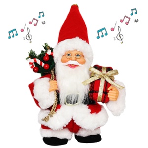 Babbo <span class=keywords><strong>Natale</strong></span> Elettrico Animato con Musica e Danza, Decorazione Natalizia Rossa Fatta a Mano Personalizzabile 7-10 Pollici, Ecologica - Product Image 1