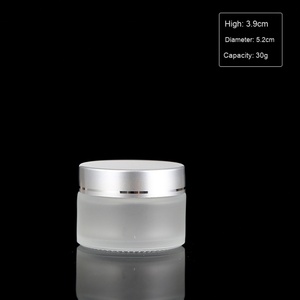 HUAYINGXING HYX--01 Universal Brown Frosted Glass Cream Bottle Plastic Cap 20g/30g/50g Sizes for Skin Care Face <b>Masks</b> <b>Eye</b> Creams - Product Image 4