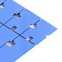 Feuille isolante en gel de silicone à LED bleue douce, haute conductivité thermique, joint pour dissipation de chaleur du processeur K-Interval