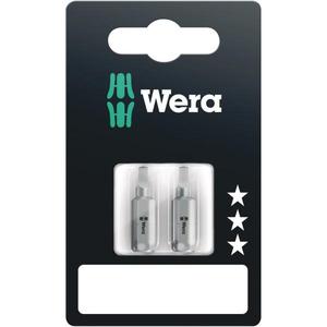 Wera-05073075001 Square-Plus Bits (2ชิ้น) (บรรจุภัณฑ์แบบบริการตนเอง)-4013288202710แทรกสำหรับขันสกรูบิต - Product Image 1