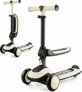 <span class=keywords><strong>Kinderkraft</strong></span> Halley Big Kid Scooter 2-4 Jahre Dreirad 50kg Tragkraft Aluminiumrahmen Kunststoff Klappbarer Sitz Höhenverstellbar - Product Image 1