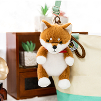 Porte-clés en peluche personnalisés de petite taille, cadeaux, mini-jouets en peluche chien pour pendentif de sac à dos