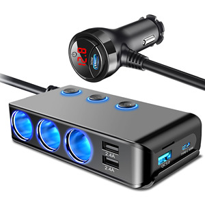 Gaoyi Yeni 1'den <span class=keywords><strong>3</strong></span>'e Araç Çakmak Soketi PD30W Araç Şarj Cihazı Bağımsız Anahtarlı Hızlı Şarj Çoklu USB Çakmak - Product Image 6