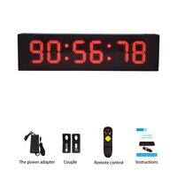 Horloge numérique à affichage LED à 6 chiffres de 5 pouces pour la compétition sportive, la salle de sport, l'entraînement physique