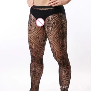 Collants résille noirs respirants en nylon pour hommes – Collection Printemps 2024 - Product Image 3