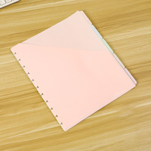 Bottone a forma di fungo ricarica per <span class=keywords><strong>Notebook</strong></span> a fogli mobili a 11 fori Sacchetto tascabile monouso a <span class=keywords><strong>5</strong></span> colori - Product Image 4