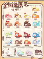 DODOSUGAR Wendy Beans Série Fondante de Deuxième Génération Figurines Miniatures en PVC à Collectionner Décorations Mignonnes pour la Maison Boîte Mystère 1/12