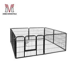 Durable Waterproof Fence Panel Dog Play Pen Pet Playpen Made By Steel Tube And Iron Wire Puppy Pen