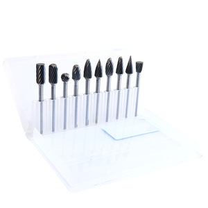Fuxin Rotary File Set 3mm Handle Carbide Grinding <b>Bits</b> For Metal Lathe Tools - Product Image 1