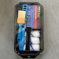 Ensemble de pinceaux roulants industriels et de bricolage de 9 pouces Outil de peinture personnalisable avec tige d'agitation pour applicateur de peinture à mastic Option OEM