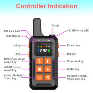 Collar <span class=keywords><strong>de</strong></span> entrenamiento <span class=keywords><strong>de</strong></span> cerca <span class=keywords><strong>de</strong></span> perro con GPS inalámbrico y Control remoto inteligente GF02 con vibración, grabación <span class=keywords><strong>de</strong></span> voz <span class=keywords><strong>de</strong></span> <span class=keywords><strong>castigo</strong></span> estático - Product Image 4